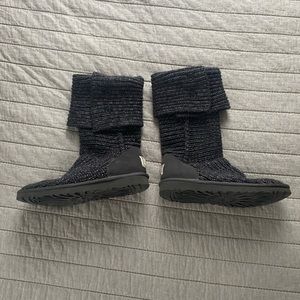 Gray Ugg Button Boots